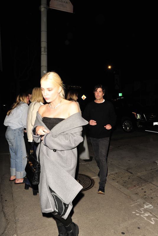 ASHLEY BENSON Out for Dinner at Craig
