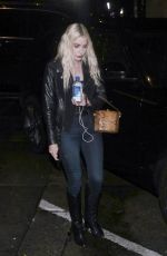 ASHLEY BENSON Out for Dinner at Craig