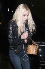 ASHLEY BENSON Out for Dinner at Craig