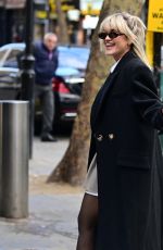ASHLEY ROBERTS Arrives at Global Radio Studios in London 03/01/2023