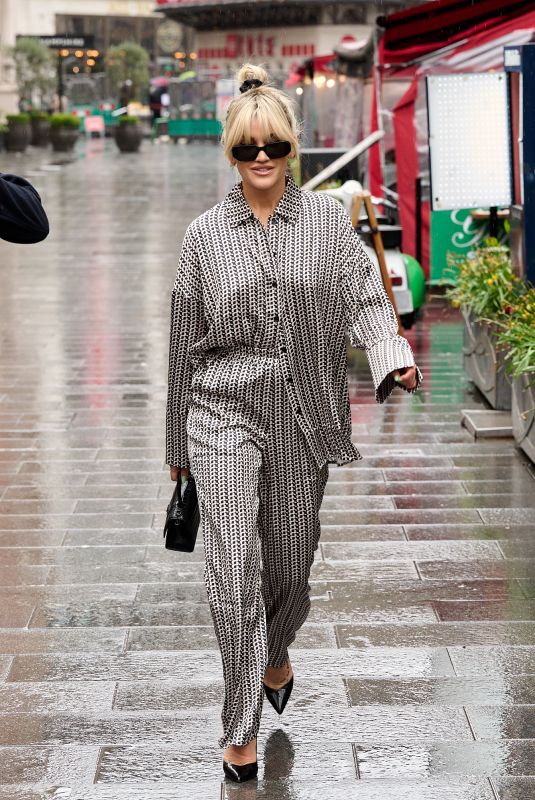 ASHLEY ROBERTS Leaves Global Radio Studios in London 03/31/2023