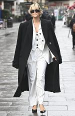 ASHLEY ROBERTS Leaves Heart Breakfast Show in London 03/10/2023