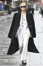 ASHLEY ROBERTS Leaves Heart Breakfast Show in London 03/10/2023