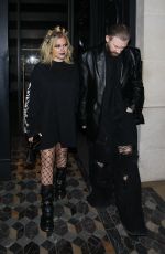 AVRIL LAVIGNE and Guram Gvasalia Night Out at Paris Fashion Week 03/03/2023