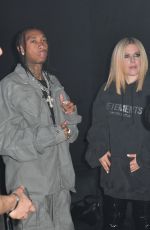 AVRIL LAVIGNE Arrives at Mugler x Hunter Schafer Party at Paris Fashion Week 03/06/2023