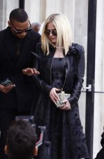 AVRIL LAVIGNE Leaves Elie Saab Womenswear Show at Paris Fashion Week 03/04/2023