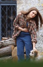 BELLA MACLEAN on the Set of Rivals in Gloucestershire 03/24/2023