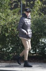 BRIGITTE NIELSEN Out with Her Dog at a Park in Los Angeles 03/02/2023