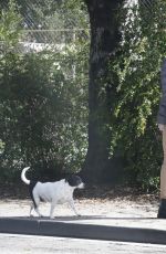 BRIGITTE NIELSEN Out with Her Dog at a Park in Los Angeles 03/02/2023