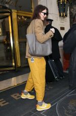 CAITRIONA BALFE Arrives at Le Bristol Hotel in Paris 03/02/2023