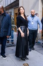 CAMILA MORRONE Changes Outfit on Her Promo Day in New York 03/01/2023
