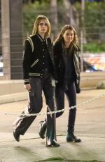 CARA DELEVINGNE and MINKE Out for Dinner in Los Angeles 03/27/2023