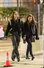 CARA DELEVINGNE and MINKE Out for Dinner in Los Angeles 03/27/2023