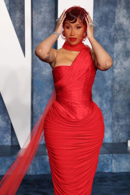 CARDI B at Vanity Fair Oscar Party in Beverly Hills 03/12/2023
