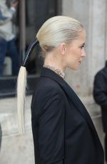 CAROLINE DAUR Arrives at Elie Saab Womenswear Fall/Winter 2023-2024 Show at Paris Fashion Week 03/04/2023