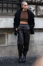 CAROLINE DAUR Arrives at Hermès Women