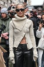 CAROLINE DAUR Arrives at Palm Angels Show at Paris Fashion Week 03/05/2023