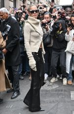 CAROLINE DAUR Arrives at Palm Angels Show at Paris Fashion Week 03/05/2023
