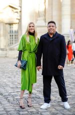 CELINA LOCKS Arrives at Victoria Beckham FW23 Show at Paris Fashion Week 03/03/2023