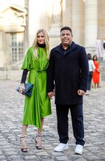 CELINA LOCKS Arrives at Victoria Beckham FW23 Show at Paris Fashion Week 03/03/2023