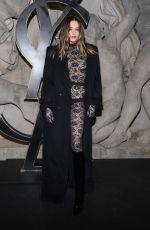 CHARLOTTE LAWRENCE at Yves Saint Laurent Fashion Show at Paris Fashion Week 02/28/2023