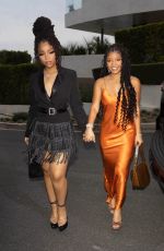 CHLOE and HALLE BAILEY Arrives at Jennifer Lopez X Revolve Collab Party in Los Angeles 03/18/2023