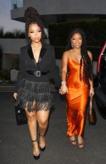 CHLOE and HALLE BAILEY Arrives at Jennifer Lopez X Revolve Collab Party in Los Angeles 03/18/2023