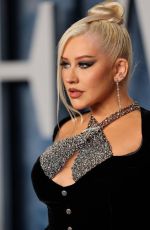 CHRISTINA AGUILERA at Vanity Fair Oscar Party in Beverly Hills 03/12/2023