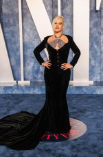 CHRISTINA AGUILERA at Vanity Fair Oscar Party in Beverly Hills 03/12/2023