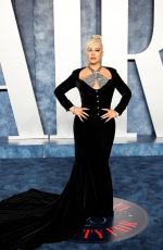 CHRISTINA AGUILERA at Vanity Fair Oscar Party in Beverly Hills 03/12/2023