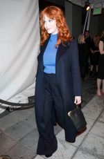 CHRISTINA HENDRICKS Arrives at WIF Pre-Oscar Party at Neuehouse in Hollywood 03/10/2023