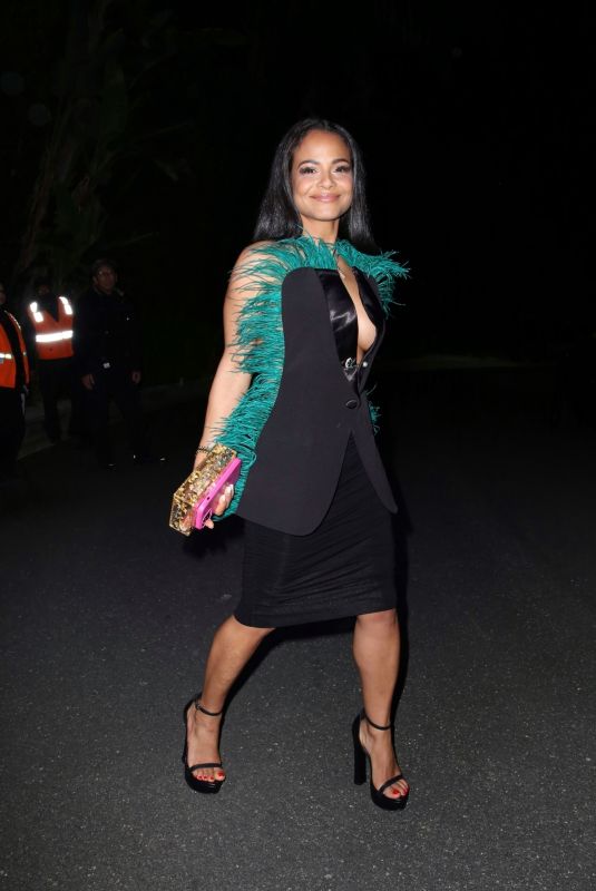 CHRISTINA MILIAN Arrives at Jennifer Lopez x Revolve Collab Party in Los Angeles 03/18/2023