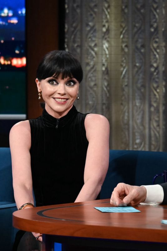 CHRISTINA RICCI at Late Show with Stephen Colbert 03/13/2023