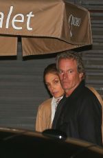 CINDY CRAWFORD and Rande Gerber Out for Dinner at Nobu Restaurant in Malibu 03/23/2023