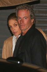 CINDY CRAWFORD and Rande Gerber Out for Dinner at Nobu Restaurant in Malibu 03/23/2023