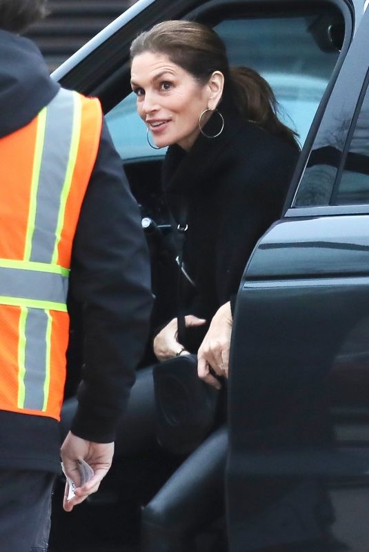 CINDY CRAWFORD Arrives at Nobu Restaurant in Malibu 03/13/2023