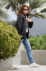 CINDY CRAWFORD Visits Her Son Presley Gerber in Los Angeles 03/22/2023