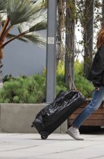 CINDY CRAWFORD Visits Her Son Presley Gerber in Los Angeles 03/22/2023