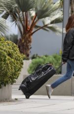 CINDY CRAWFORD Visits Her Son Presley Gerber in Los Angeles 03/22/2023