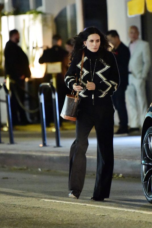 COURTENEY COX and Friends Out for a Party at Horses in Los Angeles 03/03/2023