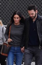 COURTENEY COX and Johnny McDaid Arrives at El Capitan Entertainment Centre in Hollywood 02/28/2023