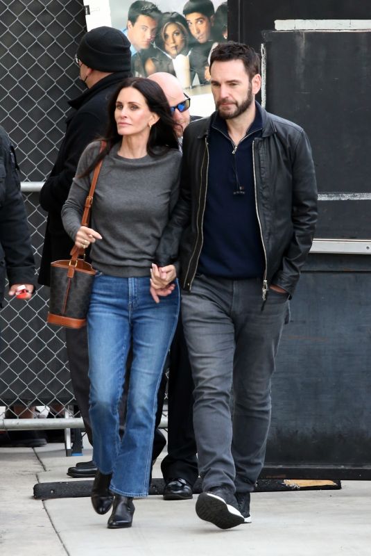 COURTENEY COX and Johnny McDaid Arrives at El Capitan Entertainment Centre in Hollywood 02/28/2023