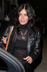 COURTENEY COX Leaves Georgio Baldi in Santa Monica 03/17/2023