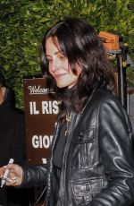 COURTENEY COX Leaves Georgio Baldi in Santa Monica 03/17/2023