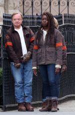 DANAI GURIRA on the Set of The Walking Dead: Summit in New Jersey 03/22/2023