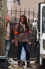 DANAI GURIRA on the Set of The Walking Dead: Summit in New Jersey 03/22/2023