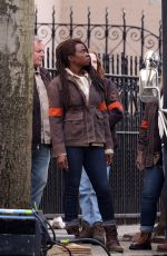 DANAI GURIRA on the Set of The Walking Dead: Summit in New Jersey 03/22/2023