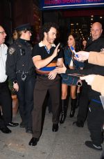 DANIELLE and Kevin JONAS Leaves Marquis Theater in Times Square in New York 03/17/2023