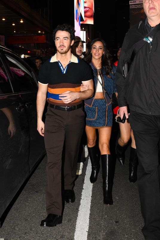 DANIELLE and Kevin JONAS Leaves Marquis Theater in Times Square in New York 03/17/2023