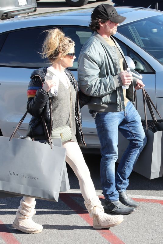 DENISE RICHARDS and Aaron Phypers Out Shopping in Malibu 03/29/2023